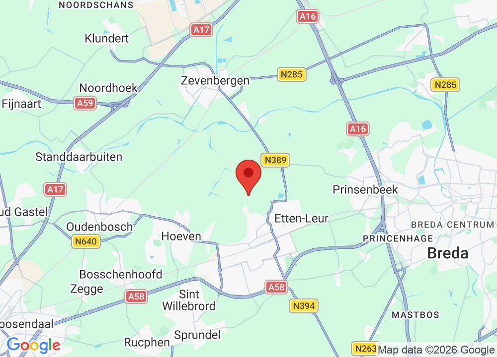 Localisation de Brabant Golf sur la carte