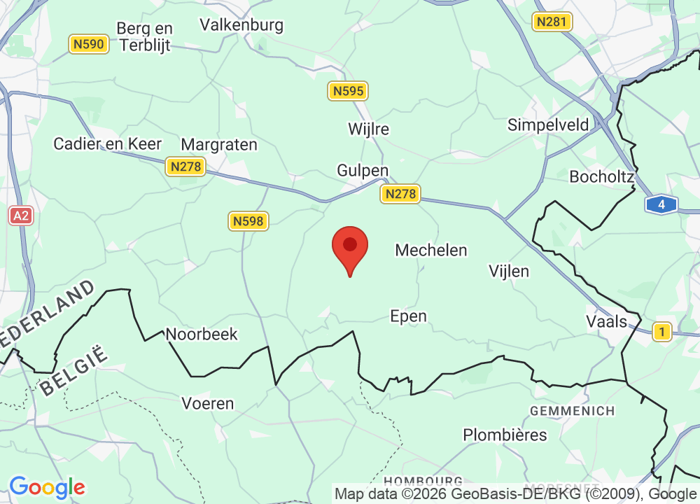 Location of De Zuid Limburgse Golf & Country Club Wittem on map