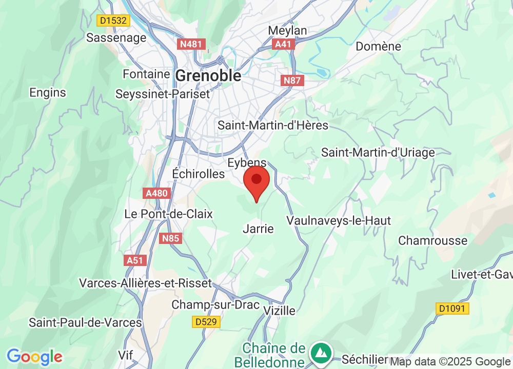 Location of Golf Bluegreen Grenoble-Bresson on map