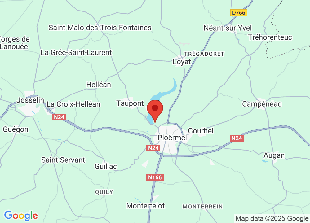 Location of Golf Bluegreen Lac au Duc Ploërmel on map
