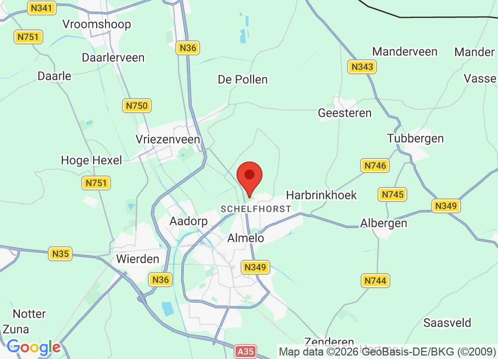 Location of Golfclub Almelo on map