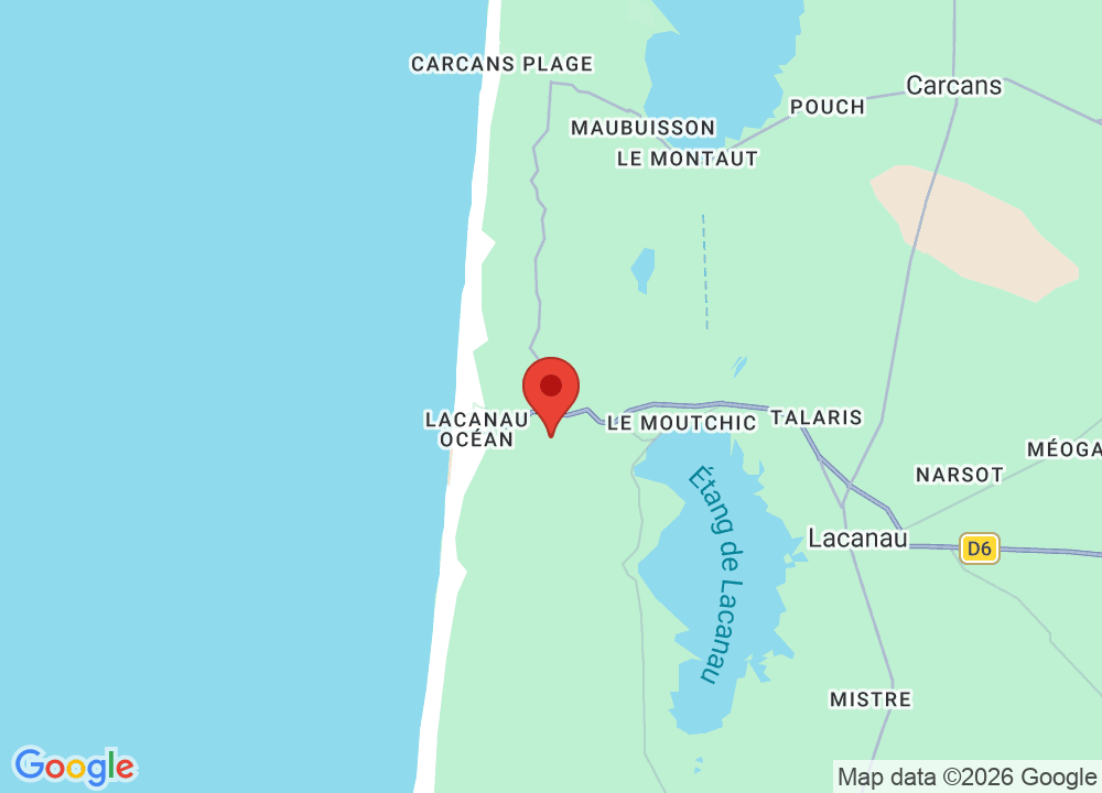 Standort von UGOLF Lacanau Ardilouse auf der Karte