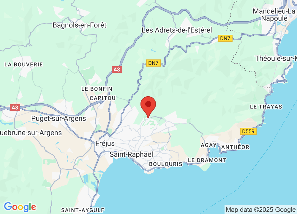 Location of UGOLF Valescure on map